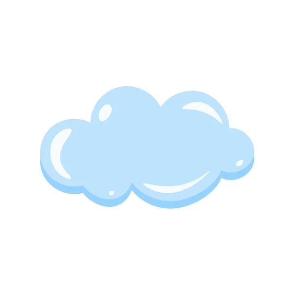 Nube Dibujos Animados Cielo Brillante Nube Burbujas Plantilla Nube — Archivo Imágenes Vectoriales