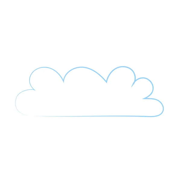 Cartoon Wolke Heller Himmel Blasenwolke Wolkenvorlage — Stockvektor