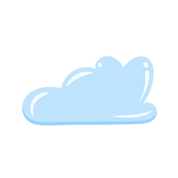 Σύννεφο Κινουμένων Σχεδίων Φωτεινός Ουρανός Σύννεφο Φυσαλίδων Πρότυπο Σύννεφο — Διανυσματικό Αρχείο