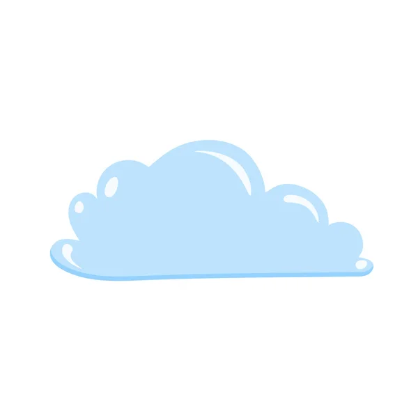 Cartoon Cloud Bright Sky Bubble Cloud Cloud Template — Stock Vector