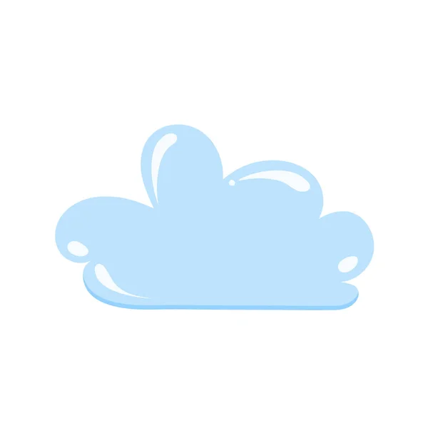 Rajzfilm Felhő Fényes Buborék Felhő Felhő Sablon — Stock Vector