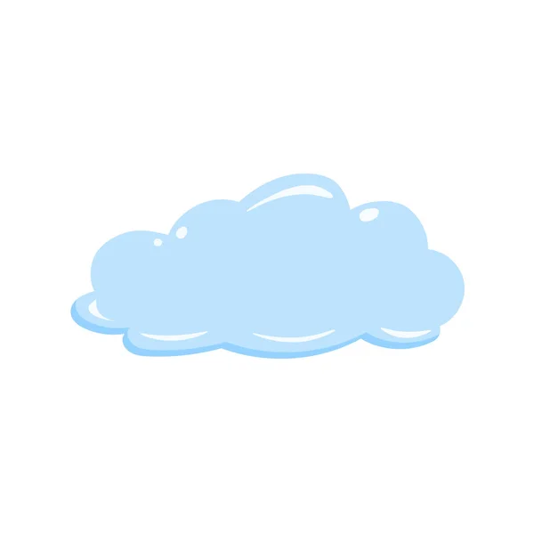 Nube Dibujos Animados Cielo Brillante Nube Burbujas Plantilla Nube — Archivo Imágenes Vectoriales