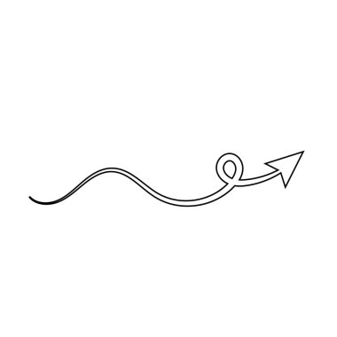 ok dairesi aşağı siyah el çizilmiş simge illüstrasyon vektörü