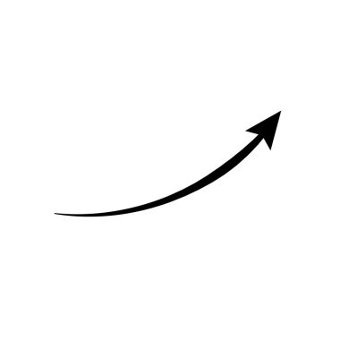 ok dairesi aşağı siyah el çizilmiş simge illüstrasyon vektörü