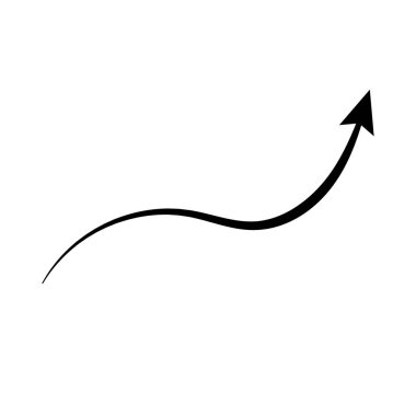 ok dairesi aşağı siyah el çizilmiş simge illüstrasyon vektörü