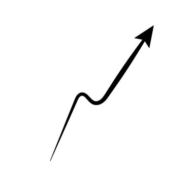 ok dairesi aşağı siyah el çizilmiş simge illüstrasyon vektörü