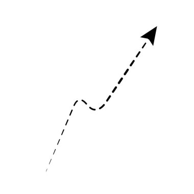 ok dairesi aşağı siyah el çizilmiş simge illüstrasyon vektörü