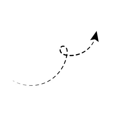 ok dairesi aşağı siyah el çizilmiş simge illüstrasyon vektörü