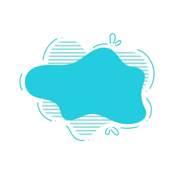 流体形状テンプレート ロゴデザイン スピーチバブル テキストバブル ハーフトーン スピーチバブル — ストックベクタ