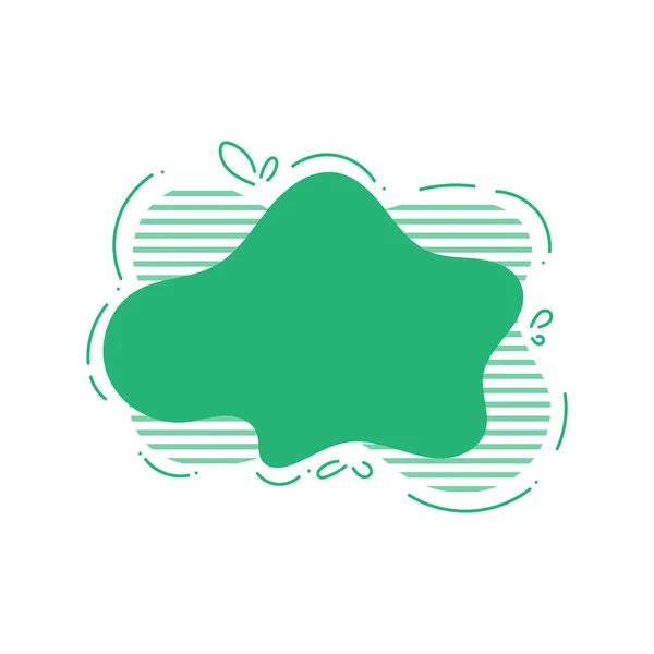 流体形状テンプレート ロゴデザイン スピーチバブル テキストバブル ハーフトーン スピーチバブル — ストックベクタ