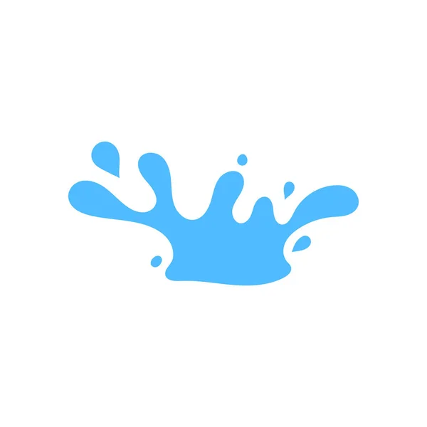 Waterstroom Waterdruppel Vloeistof Melkdruppel Melk Inschenken — Stockvector