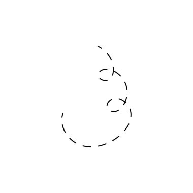 El çizgileri, çizgi karalaması, eğri, sarmal çizgi