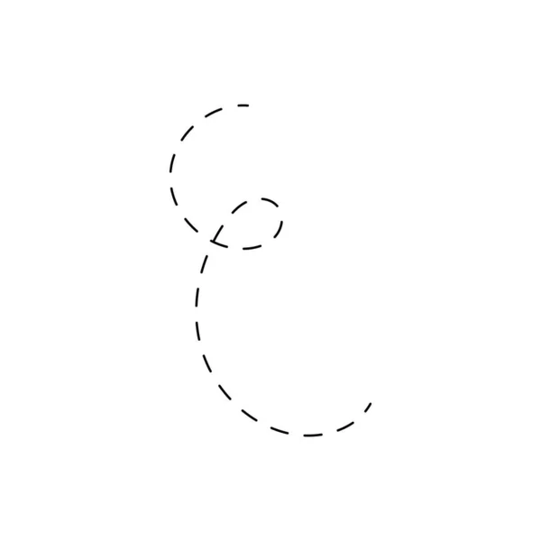 Linee Disegnate Mano Scarabocchio Linea Curva Linea Spirale — Vettoriale Stock