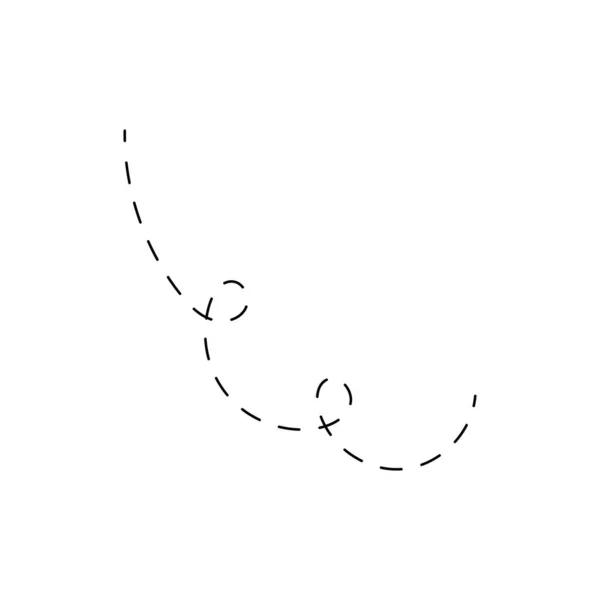Linie Narysowane Ręcznie Linia Doodle Krzywa Linia Spiralna — Wektor stockowy