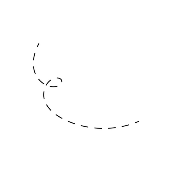 Handritade Linjer Linje Klotter Kurva Spiral Linje — Stock vektor