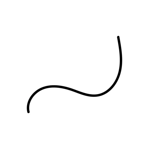 Ζωγραφισμένες Στο Χέρι Γραμμές Γραμμή Doodle Καμπύλη Σπειροειδής Γραμμή — Διανυσματικό Αρχείο