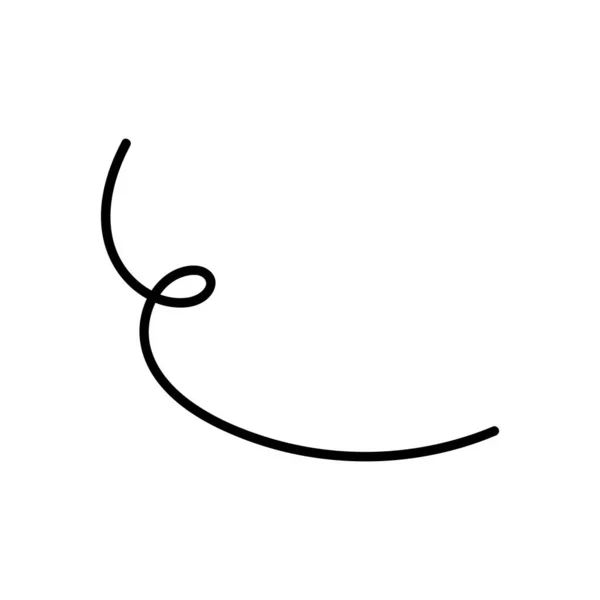 Linhas Desenhadas Mão Doodle Linha Curva Linha Espiral —  Vetores de Stock