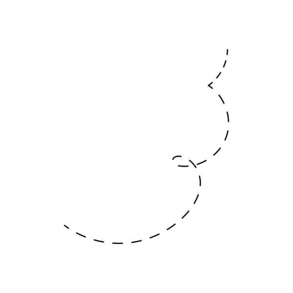 Linii Trase Manual Doodle Linie Curbă Linie Spirală — Vector de stoc