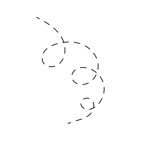 Linie Narysowane Ręcznie Linia Doodle Krzywa Linia Spiralna — Wektor stockowy