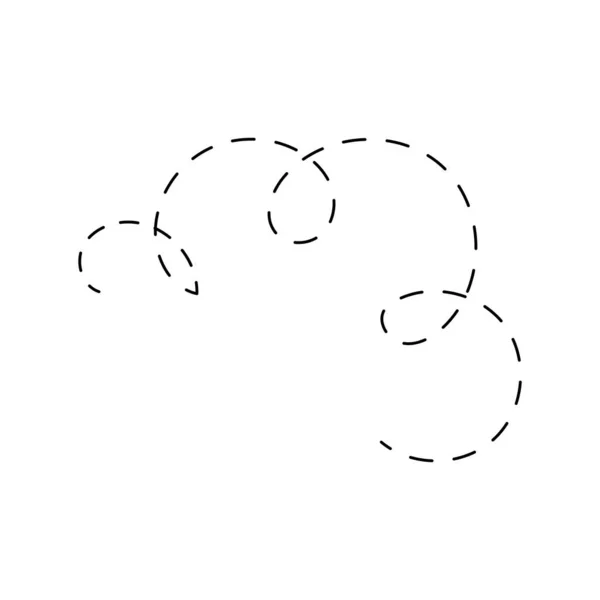 Líneas Dibujadas Mano Línea Doodle Curva Línea Espiral — Archivo Imágenes Vectoriales