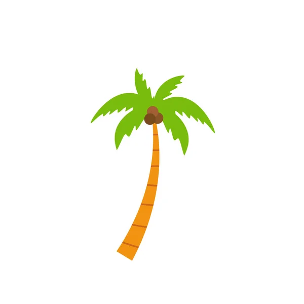 Beach Coconut Tree Seaside Palm Tree Coconut Tree Island Palm — Vector de stock