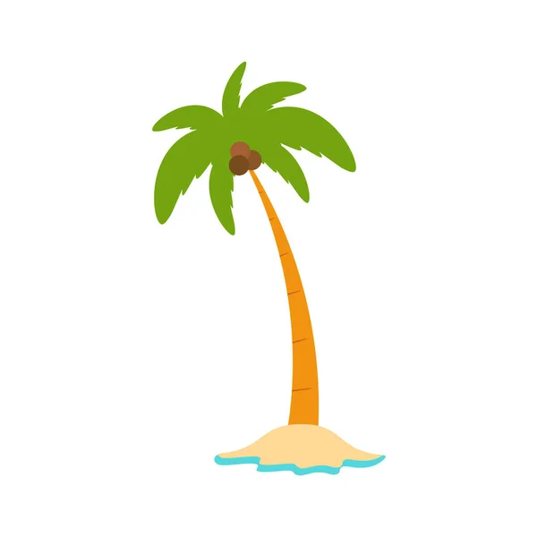 Beach Coconut Tree Seaside Palm Tree Coconut Tree Island Palm — стоковый вектор