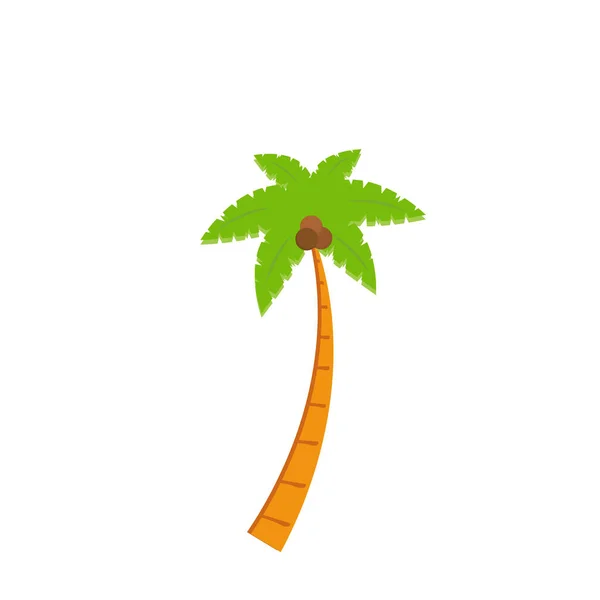 Beach Coconut Tree Seaside Palm Tree Coconut Tree Island Palm — 图库矢量图片