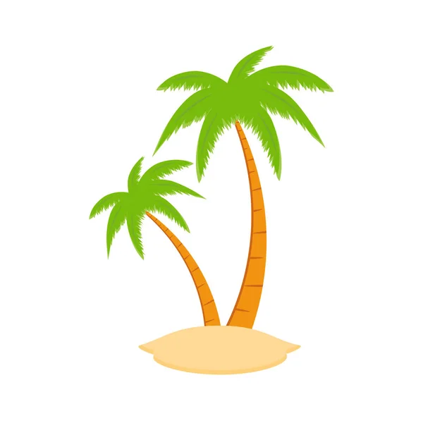 Beach Coconut Tree Seaside Palm Tree Coconut Tree Island Palm — Wektor stockowy