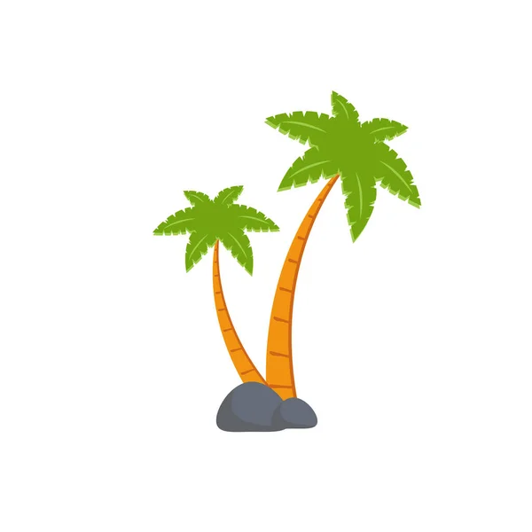 Beach Coconut Tree Seaside Palm Tree Coconut Tree Island Palm — Image vectorielle