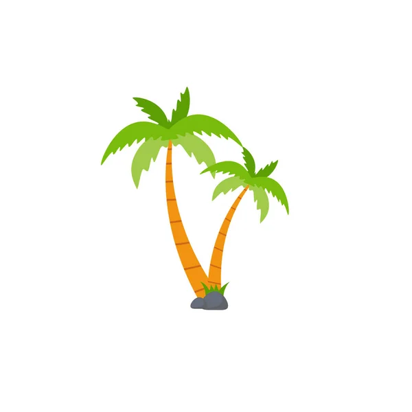 Beach Coconut Tree Seaside Palm Tree Coconut Tree Island Palm — Vettoriale Stock