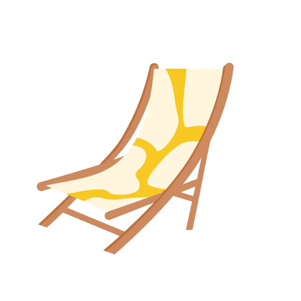 Sonnenschirm Und Liegestuhl Isoliert — Stockvektor