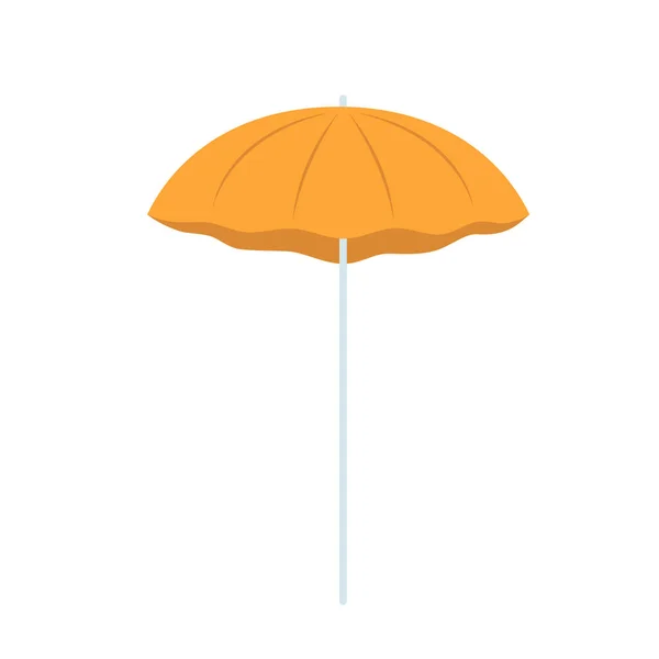 Пляжный Зонтик Пляжное Кресло Изолированы — стоковый вектор