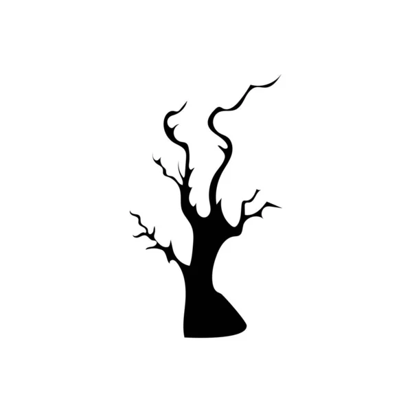 Στοιχειωμένο Σπίτι Στοιχειωμένα Δέντρα Απόκριες Διανυσματική Απεικόνιση — Διανυσματικό Αρχείο