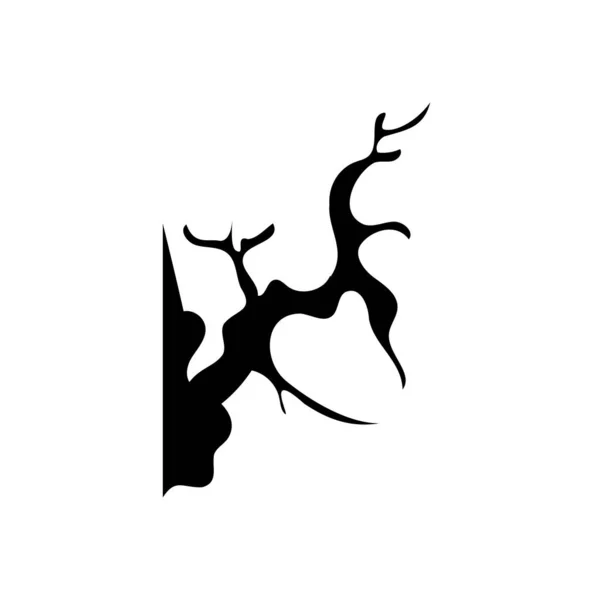 Perili Ağaçlı Perili Cadılar Bayramı Vektör Çizimi — Stok Vektör
