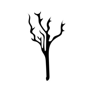 Cadılar Bayramı sezonunda korkunç ve ürkütücü perili ağaç.