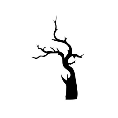 Cadılar Bayramı sezonunda korkunç ve ürkütücü perili ağaç.