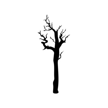 Cadılar Bayramı sezonunda korkunç ve ürkütücü perili ağaç.