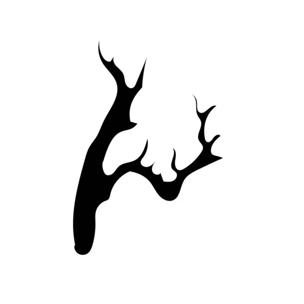 Assustador Assustador Árvore Assombrada Temporada Halloween — Vetor de Stock