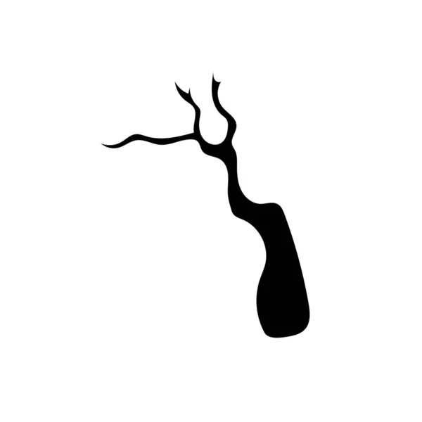 Cadılar Bayramı Sezonunda Korkunç Ürkütücü Perili Ağaç — Stok Vektör