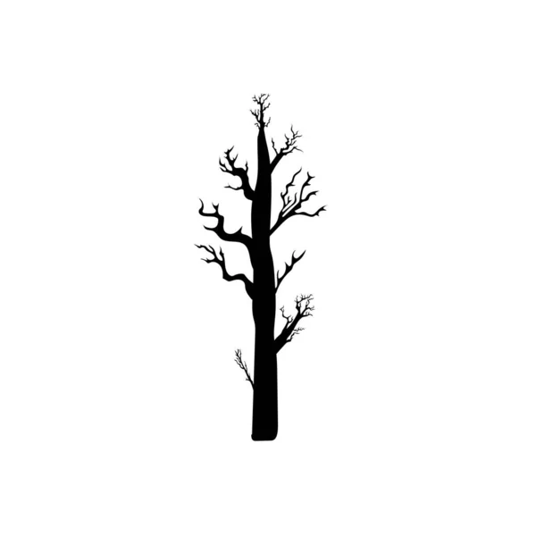 stock vector Scary and creepy haunted tree on Halloween season.