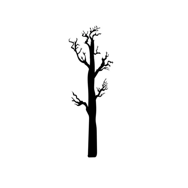Gruseliger Spukbaum Halloween — Stockvektor