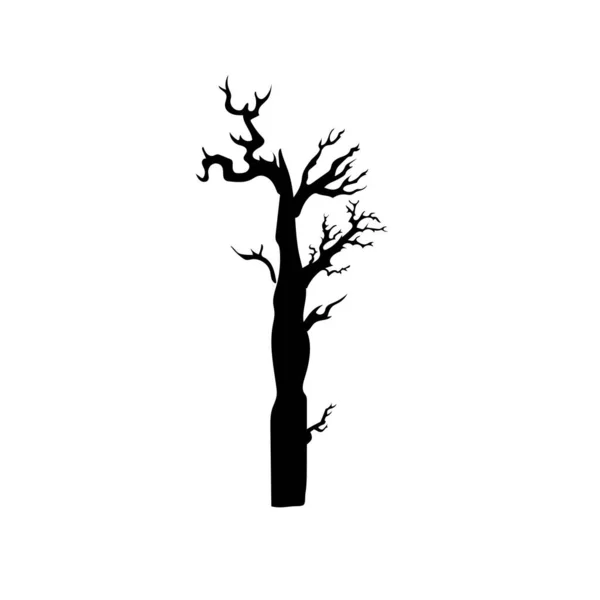 Страшне Моторошне Дерево Хеллоуїн Сезон — стоковий вектор