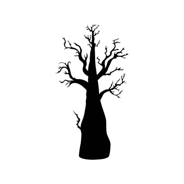 stock vector Scary and creepy haunted tree on Halloween season.