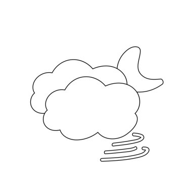 Hava durumu ikonu güneş yağmuru çiğ taneleri kar bulutu gece gökyüzü tahmini