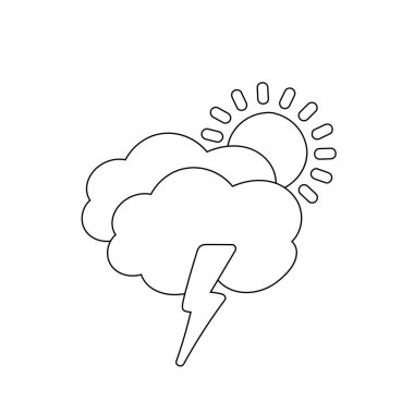 Hava durumu ikonu güneş yağmuru çiğ taneleri kar bulutu gece gökyüzü tahmini