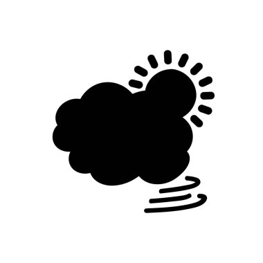 Hava durumu ikonu güneş yağmuru çiğ taneleri kar bulutu gece gökyüzü tahmini