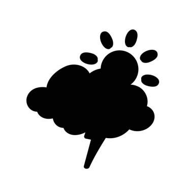 Hava durumu ikonu güneş yağmuru çiğ taneleri kar bulutu gece gökyüzü tahmini