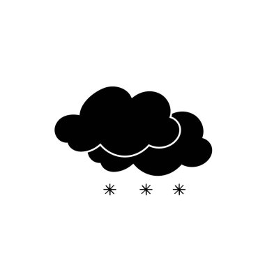 Hava durumu ikonu güneş yağmuru çiğ taneleri kar bulutu gece gökyüzü tahmini