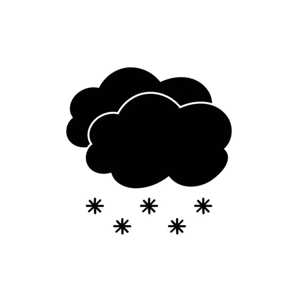 Tiempo Icono Conjunto Sol Lluvia Tormenta Rocío Viento Nieve Nube — Vector de stock