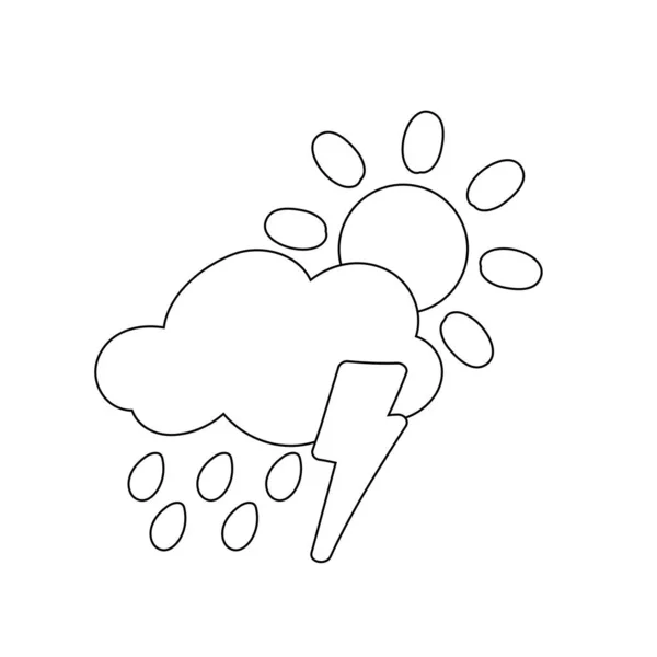 Poço De Ventos De Pata-vento De Pata-vento Nuvem De Vane Com Neve Chuva  Girassol Girassol E ícone Meteorológico. Vetor Ilustração do Vetor -  Ilustração de meteorologia, céu: 228521995
